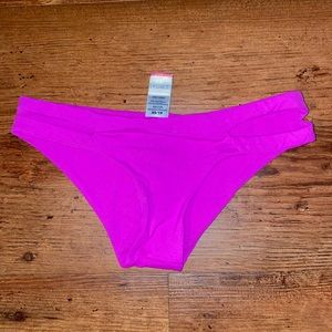 Pink L*Space cheeky bikini bottoms NEVER IN WATER